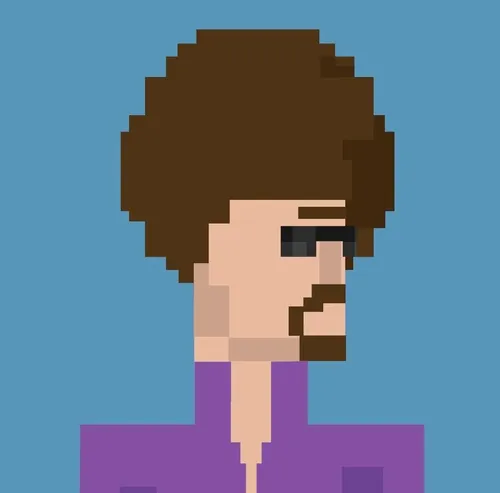 Pixeled afro hair